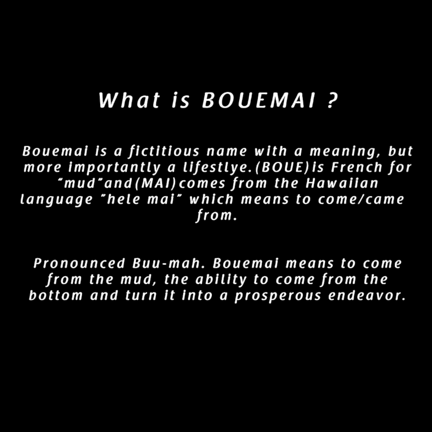 BOUEMAI " EVERYDAYER" HOODIE